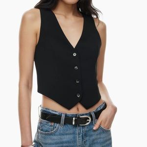 NWT Wilfred color black Pacino Vest